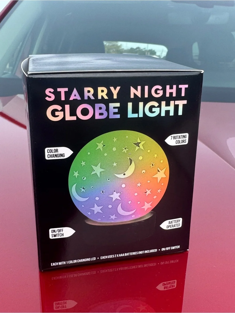 Starry Night Globe Light - Color Changing Pink